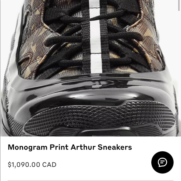 Burberry Monogram print arthur sneakers - Picture 2 of 15